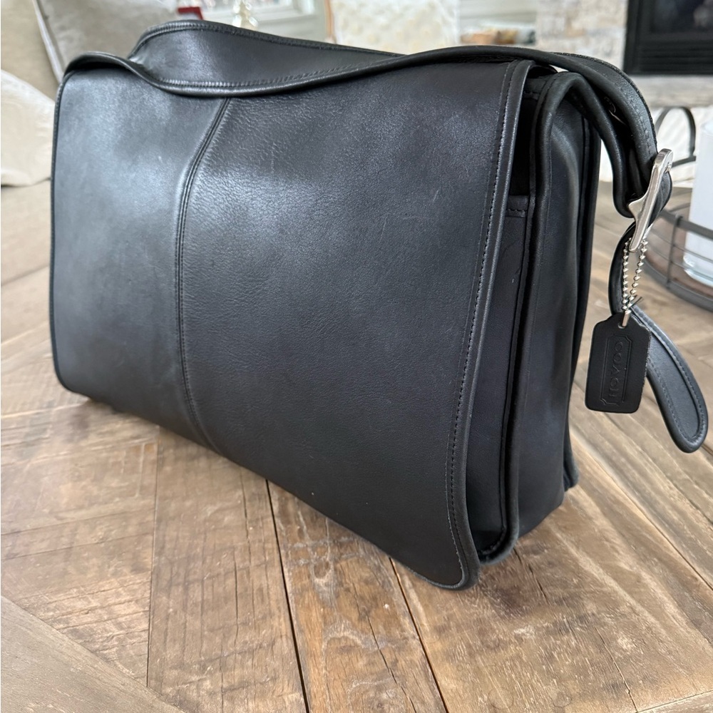 Coach Leather Messenger Bag